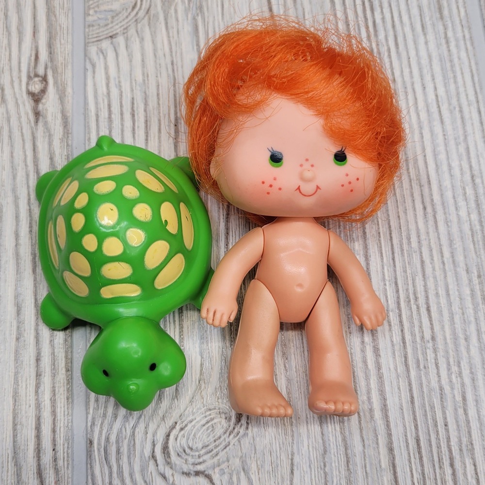 1979 Strawberry Shortcake Apple Dumpkin Doll Tea Time Turtle Friend Kenner‎ Vtg
